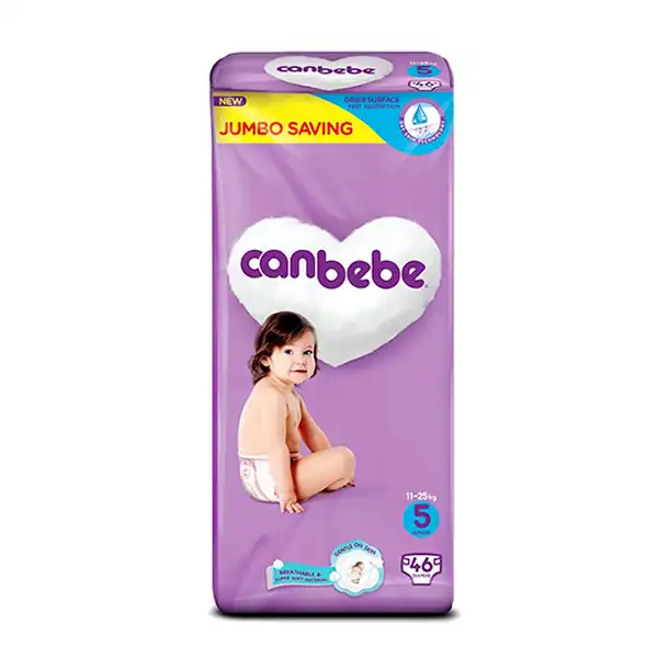 Canbebe Diapers Jumbo Pack Size 5 Junior 46pc